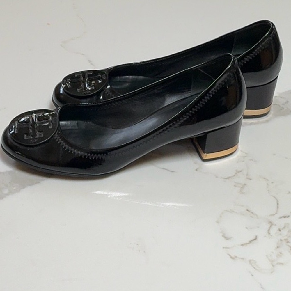 Tory Burch Black Patent Leather Heels